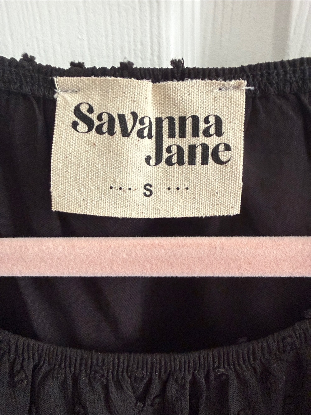 Savanna Jane Black Blouse with Multicolor Floral Embroidery - Picture 2 of 3